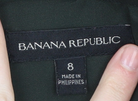 Banana Republic Women's Black Green Pencil Skirt Size 8