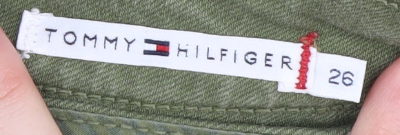 Womens UK Size 26 Tommy Hilfiger Regular Fit Straight Green Jeans