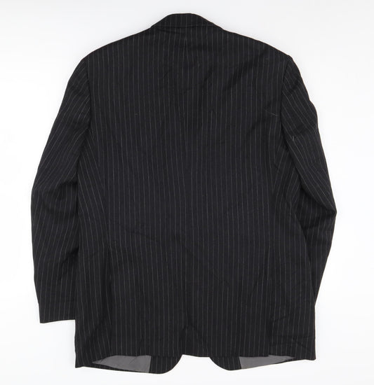Mens UK Size 40 DAKS Regular Black Suit Jacket