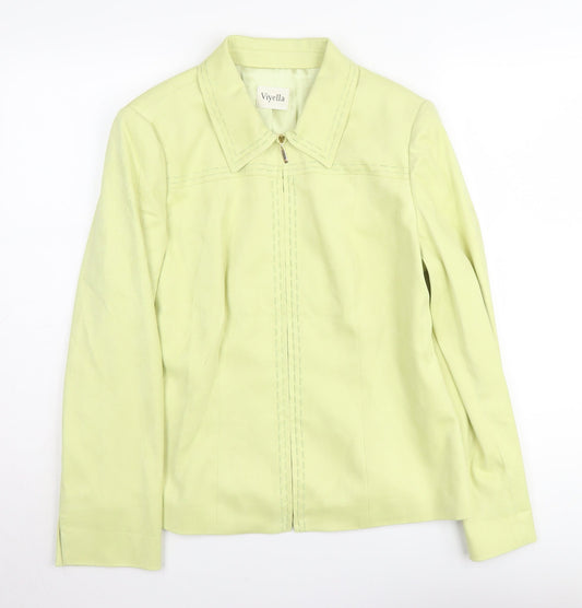 Womens UK Size 12 Viyella Green