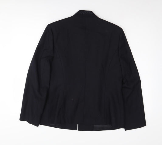 Viyella Women's Black Long Sleeve Blazer Size 14