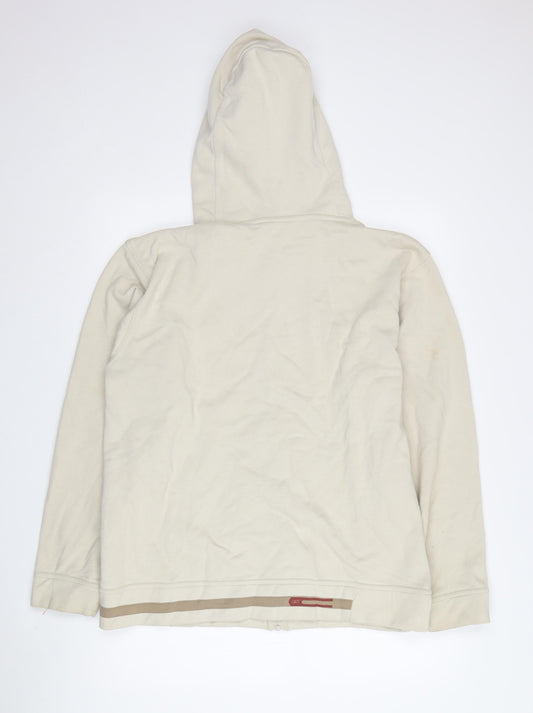 Mens UK Size S Reebok Beige Full Zip Hoodie