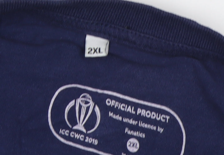 Mens UK Size 2XL Fanatics Blue T-Shirt