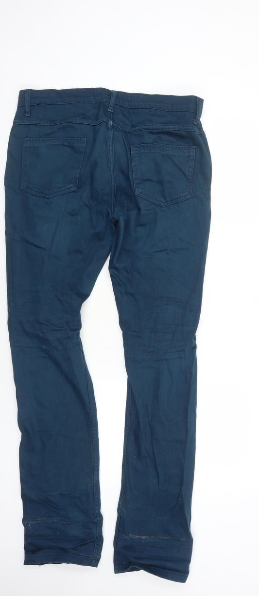 Mens UK Size L Topman Slim Fit Slim Blue Jeans