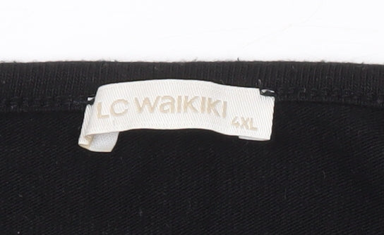 Womens UK Size 4XL LC Waikiki Black Pullover Jumper