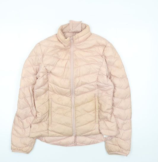 Womens UK Size 6 Marks and Spencer Pink Puffer Jacket