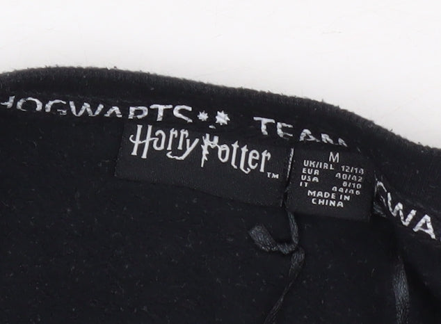 Brand and care label for Harry Potter unisex hogwarts black sweatshirt m