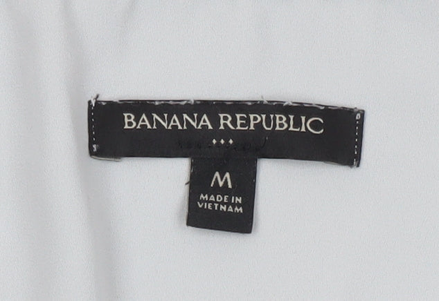 Banana Republic Women's Grey Tank Top M Linen Blend