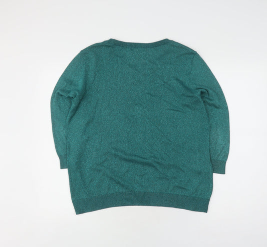 Laura Ashley Women's Green Jumper UK 16