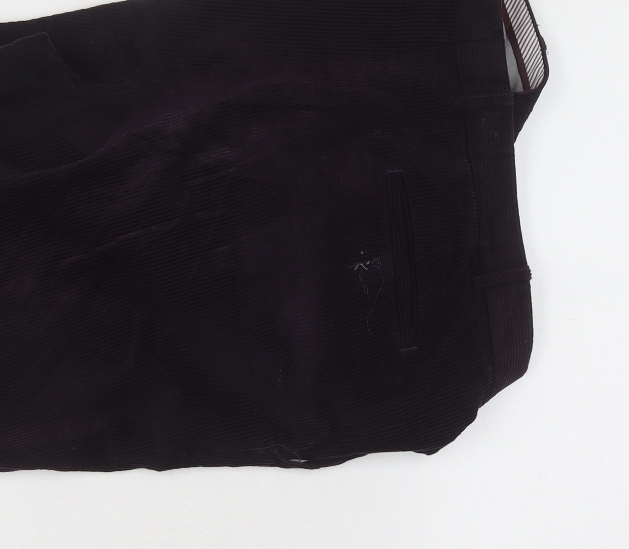 Marks and Spencer Men's Purple Corduroy Thermal Trousers