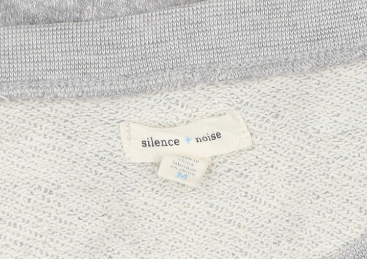Womens UK Size M Silence + Noise Grey Pullover Jumper