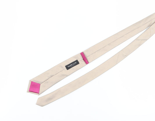 Van Heusen Beige Silk Men's Striped Tie