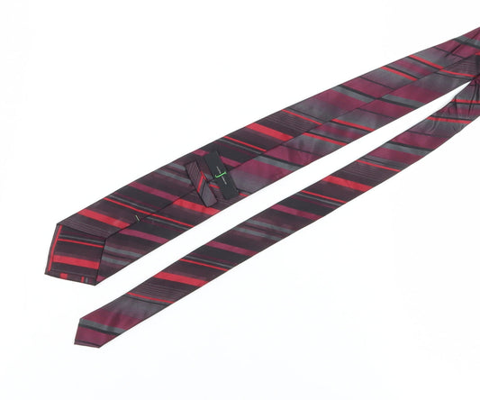 Jasper Conran Men's Red Striped Silk Tie