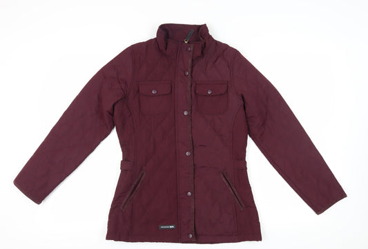 Womens UK Size S Trespass Red Quilted Coat