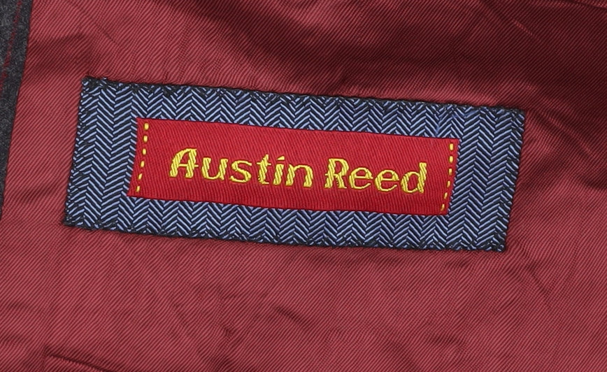 Austin Reed Men's Grey 42R Blazer Wool Striped