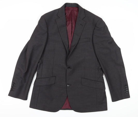 Mens UK Size 40 Austin Reed Regular Black Suit Jacket
