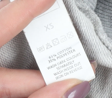 Superman Grey Logo Pullover Sweatshirt XS Men's