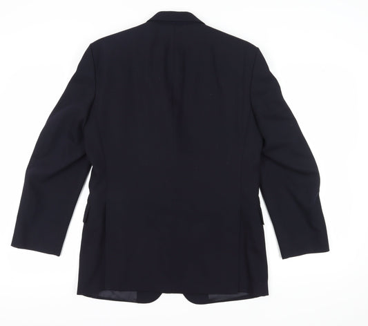 Mens UK Size 38 Berwin & Berwin Regular Blue Suit Jacket