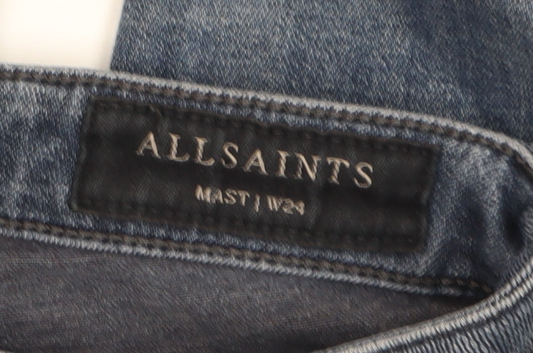 AllSaints Women's Blue Skinny Jeans W24