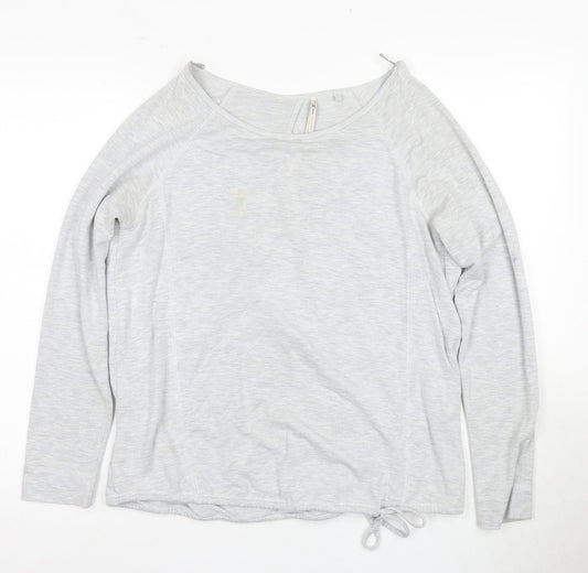 Womens UK Size 12 NEXT Grey Wrap T-Shirt