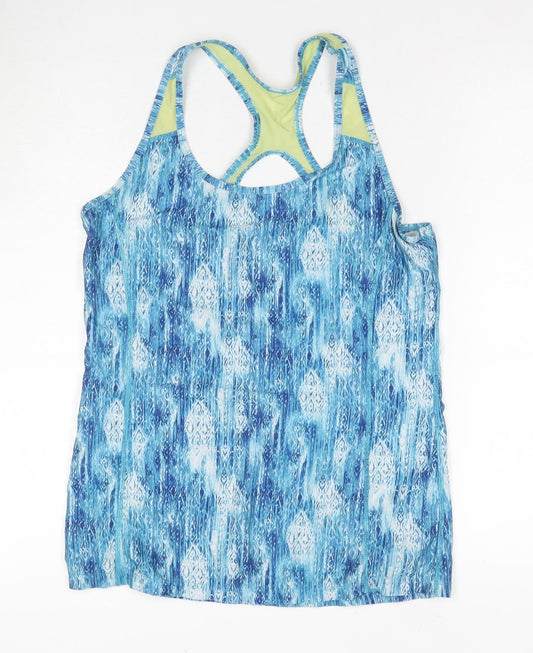 Womens UK Size S Athletic Works Blue Gym & TrainingYoga Tank