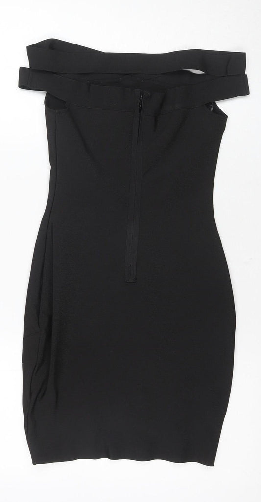 Missguided Women's Black Bodycon Dress Size 6