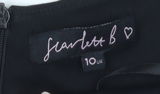 Scarlett B Women's Black Sequin Party Jumpsuit, Size 10