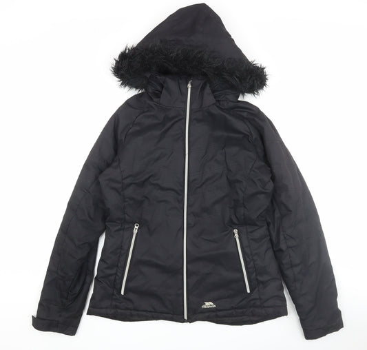 Womens UK Size L Trespass Black Puffer Jacket