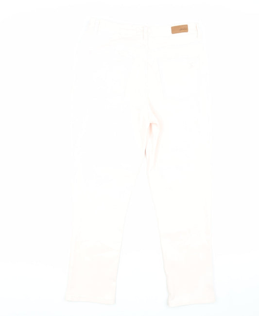 Womens UK Size 12 Joules Slim Fit Skinny Ivory Jeans