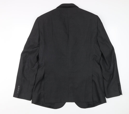 Mens UK Size 40 Moss Regular Black Suit Jacket