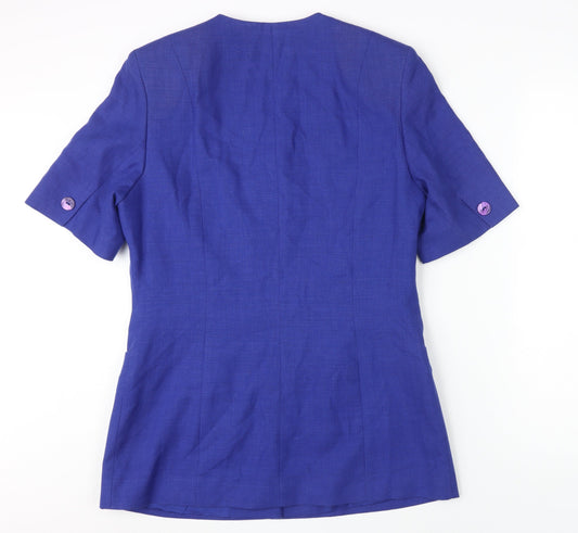 Alexon Women's Blue Mid-Length Blazer, Size 12