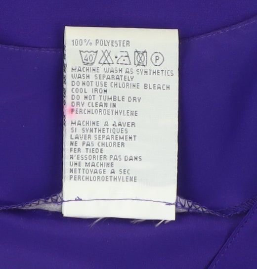 Womens UK Size 10 Alexon Purple Basic Blouse