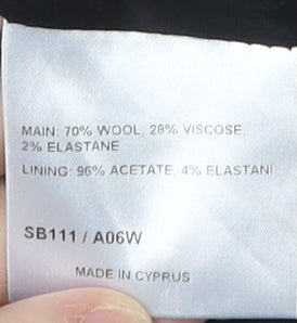 Karen Millen Women's Black Pencil Skirt Size 12