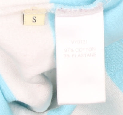 Womens UK Size S Viyella Blue Classic Polo