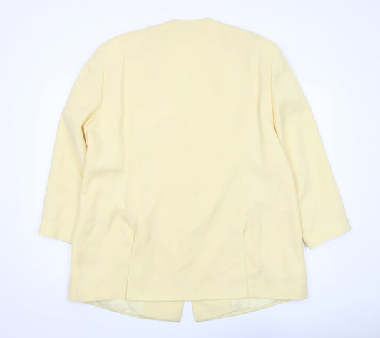 Jacques Vert Beige Plus Size Women's Blazer - Classic Fit