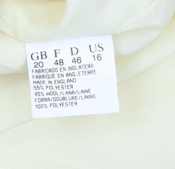 Jacques Vert Beige Plus Size Women's Blazer - Classic Fit