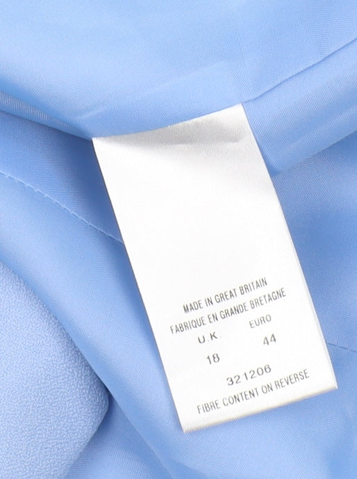 Eastex Women's Blue Single-Breasted Jacket, Size 18