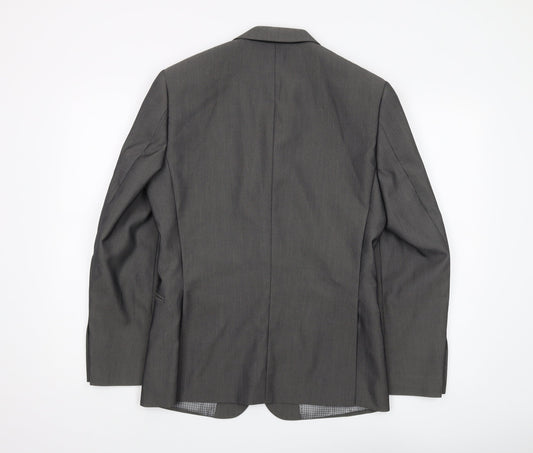 1860 Men's Grey Slim Fit Blazer 36S, Formal, Excellent