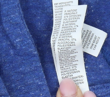 Adidas Women's Blue S Pullover Hoodie with Logo