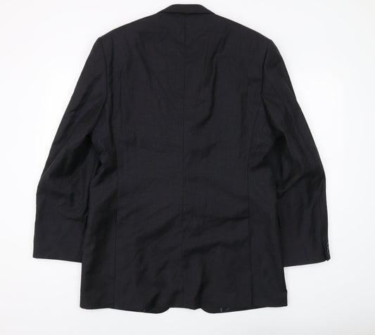 Austin Reed Men's Black Wool Blazer 42L Classic Fit
