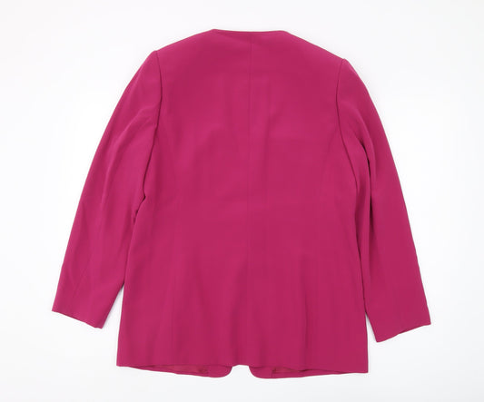 Jacques Vert Women's Pink Formal Suit Jacket Size 14