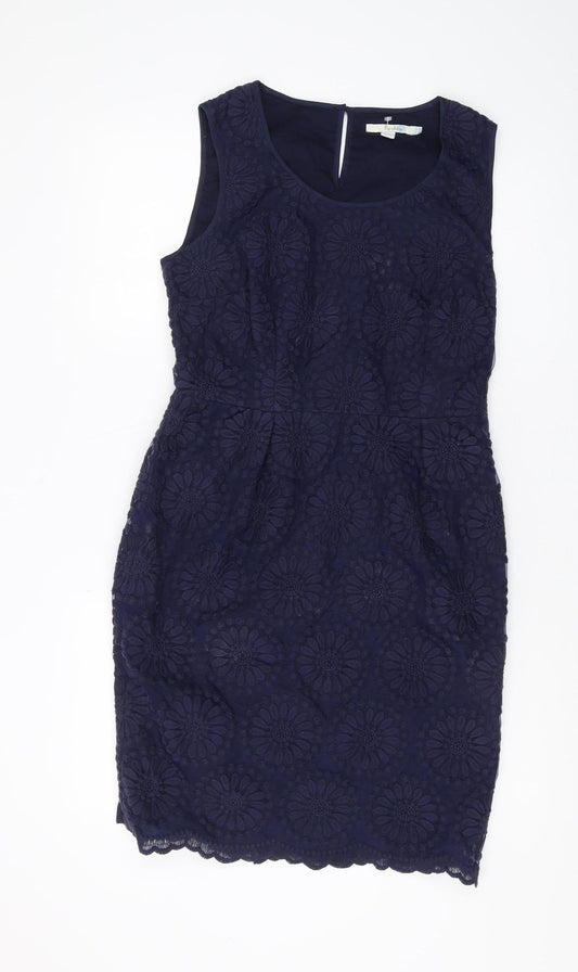 Boden Women's Blue Sheath Dress, Size 12, Formal