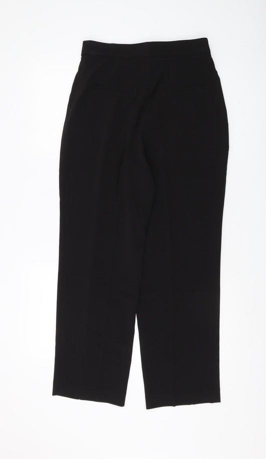 Womens UK Size 10 H&M Regular Fit Dress Pants Black Trousers