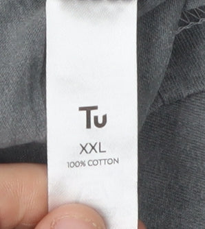 Tu Men's Grey Friends Christmas T-Shirt, 2XL