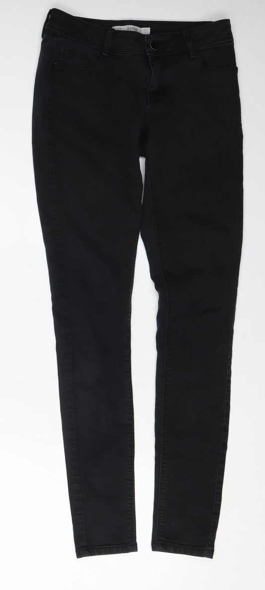 Womens UK Size 8 Dorothy Perkins Slim Fit Skinny Black Jeans