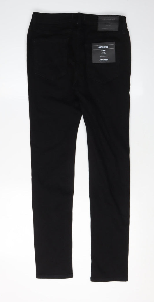 Jack & Jones Men's Black Skinny Jeans Size 30