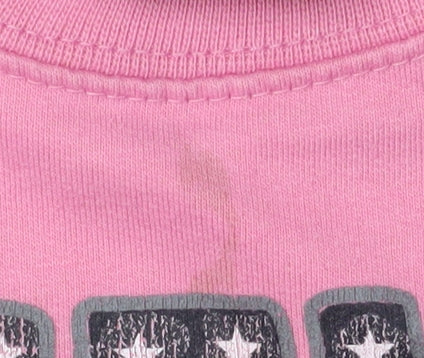 Beverly Hills Polo Club Girls Pink Pullover Sweatshirt 5-6 Years