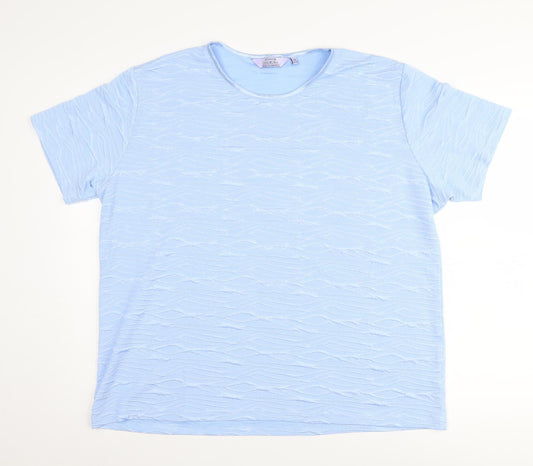 Womens UK Size XL Honor Millburn Blue Basic T-Shirt