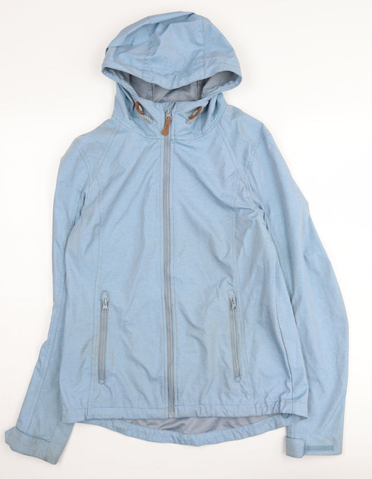 Womens UK Size 12 Mountain Warehouse Blue Windbreaker Coat
