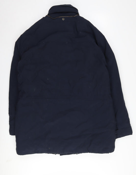 Mens UK Size M French Connection Blue Parka Coat